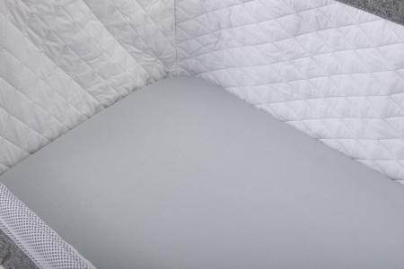 BUBABA BY FREEON plahta za krevetić ili kolijevku 2/1 grey/white 48198