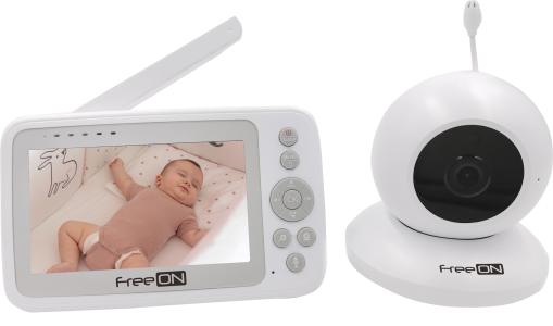 FREEON baby alarm - video Aria video baby monitor white 48273