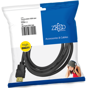 ZED electronic HDMI kabel, 1.5 met, ver. 1.4 - HDMI/1,5