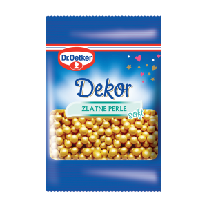 Dr. Oetker Dekor zlatne perle soft, 10g