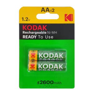 Kodak baterija punjiva AA HR6 NI-MH 2600 mAh 2x