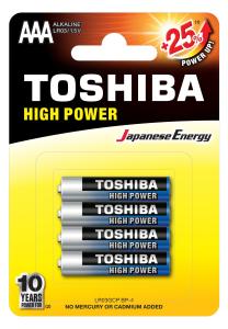 Toshiba alkalne baterije LR03 AAA 4/1 Alkaline