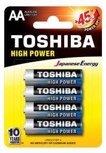 Toshiba alkalne baterije LR06 AA 4/1 Alkaline