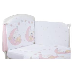 BUBABA BY FREEON posteljina 6 djelna sleepy bunny pink 45388