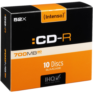 (Intenso) CD-R 700MB (80 min.) pak. 10 komada Slim Case - CD-R700MB/10Slim