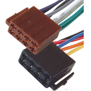 SAL Utičnica ISO, set, napajanje + zvučnici, 15cm, označene žice - ISO 2