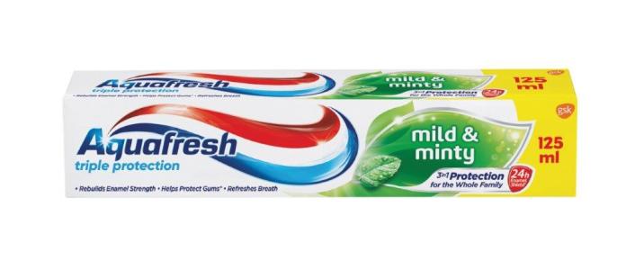 Aquafresh pasta za zube Mild&Minty 125 ml, 6 kom