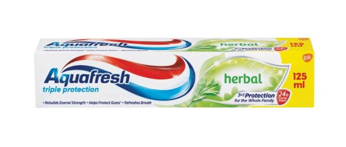 Aquafresh pasta za zube Herbal 125 ml, 6 kom