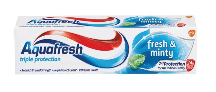 Aquafresh pasta za zube Fresh&Minty 100 ml, 6 kom