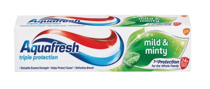 Aquafresh pasta za zube Mild&Minty 100 ml, 6 kom
