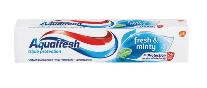 Aquafresh pasta za zube Fresh&Minty 75 ml, 6 kom