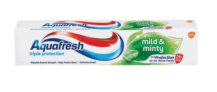 Aquafresh pasta za zube Mild&Minty 75 ml, 6 kom