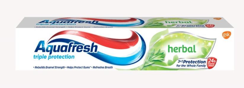 Aquafresh pasta za zube Herbal 75 ml, 6 kom