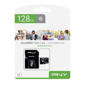 PNY Memorijska kartica MicroSDXC Performance Plus 128 GB  class 10 s adapterom