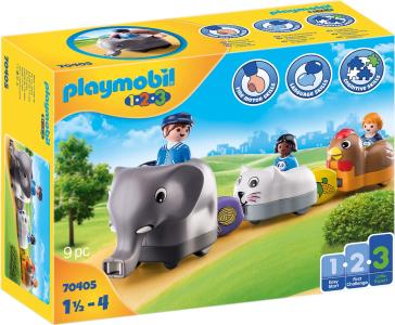 Playmobil 1.2.3 Životinjski vlak 70405