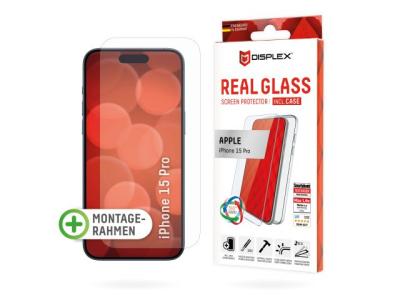 Displex Zaštitno staklo + maskica Real Glass 2D + Case za iPhone 15 Pro