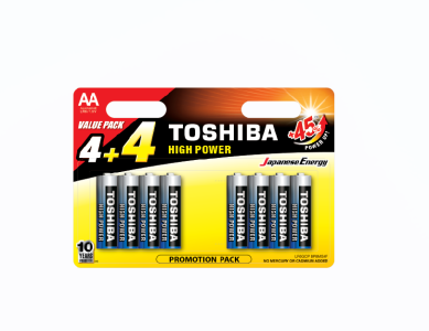 Toshiba Baterije Alkalne LR6GCP BP8MS4F  AA (4+4)