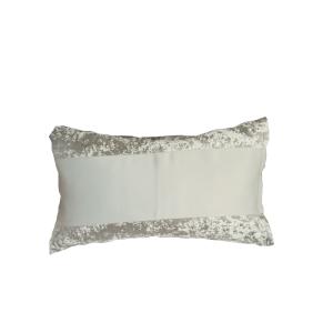 Shije Shete ukrasni jastuk punjen heljdom 50x30cm, Bijela/Srebrna + Gratis vrećiva lavande