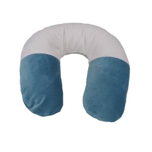 Shije Shete jastuk za vrat punjen heljdom-plavo/prljavo bijelo( 86 cm)+Gratis vrećica lavande