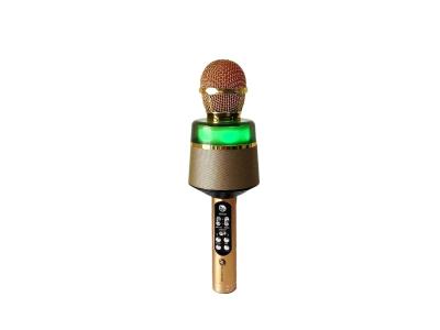 N-Gear mikrofon karaoke STAR MIC, BT, RGB svjetlosni efekti, baterija, zlatni