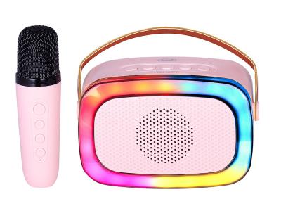 TREVI karaoke 10W, mini dimenzije, disco rasvjeta, mikrofon, roze XR 8A01