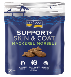 Fish4Dogs Hrana za pse support+ skin&coat mackerel morsels 225 g