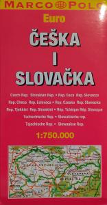 Auto karta ČEŠKE I SLOVAČKE (MARKO POLO)