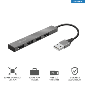 Trust USB hub 4-port mini Halyx