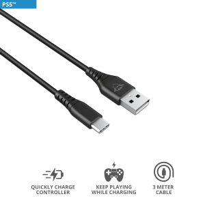 Trust Gaming kabel za PS5 PLAY & CHARGE GXT226 (24168)