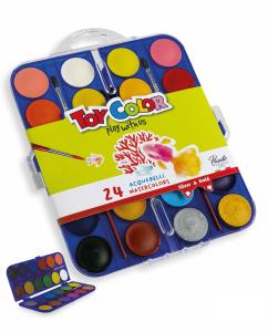 Toy color 24 vodene boje + 2 kista