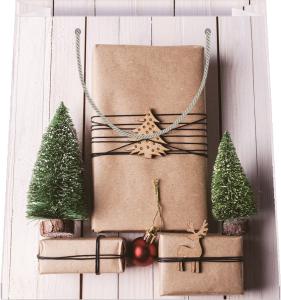 Ukrasna vrećica Merry Christmas Tree, veličina M