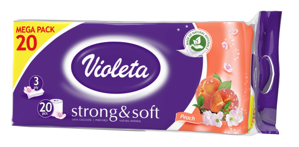 Violeta toaletni papir Strong & soft breskva, 3 sloja 20/1*