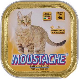 Moustache hrana za mačke, Pollo (pile), aluminijska posudica, 100 g