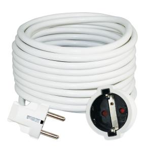 Commel produžni kabel s utikačem i natikačem "šuko", H05VV-F 3G1 / 2 m