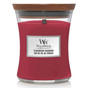 WoodWick mirisna svijeća Classic Medium Elderberry Bourbon (gori 100 sati)