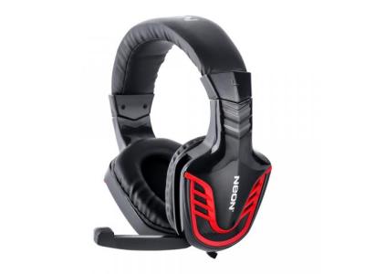 Neon Gaming Slušalice + mikrofon HADES Crno Crvena 3,5 mm