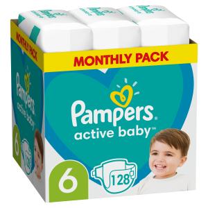 Pampers pelene Active baby Maxi pack veličina 6, 128 kom