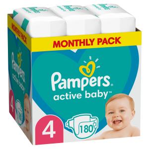 Pampers pelene Active baby Maxi pack veličina 4, 180 kom