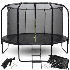 Vrtni trampolin SkyFlyer crni – 366 cm