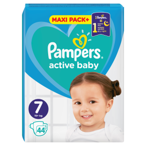 Pampers pelene Active Baby Maxi Pack veličina 7 (15+ kg) 44 kom